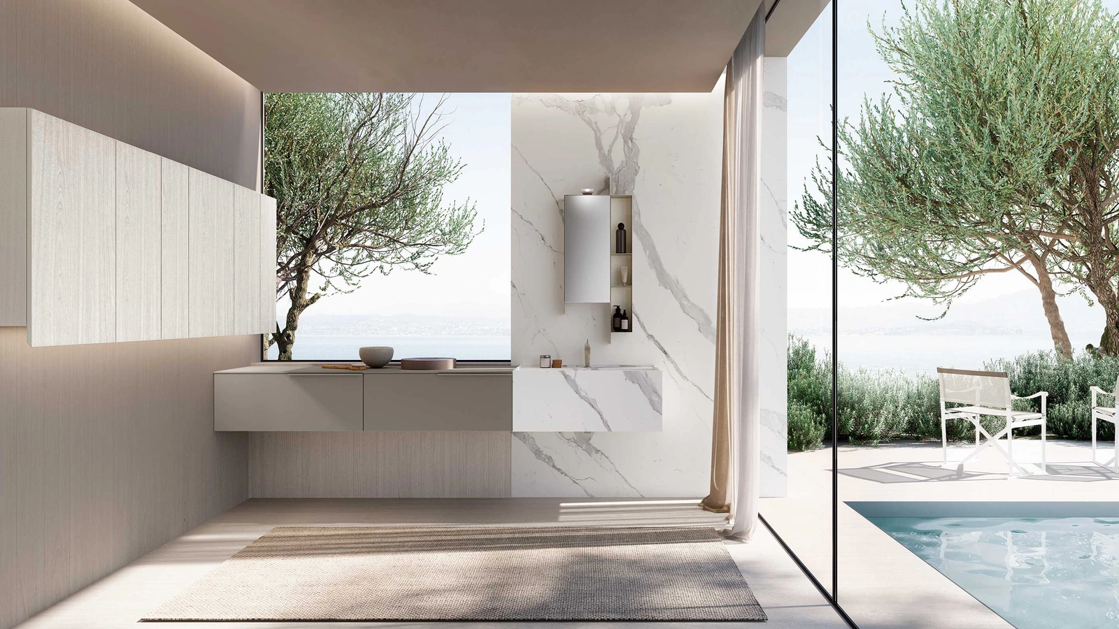 Lime 1-0 Tratto 131 Bathroom Cabinet by Azzurra