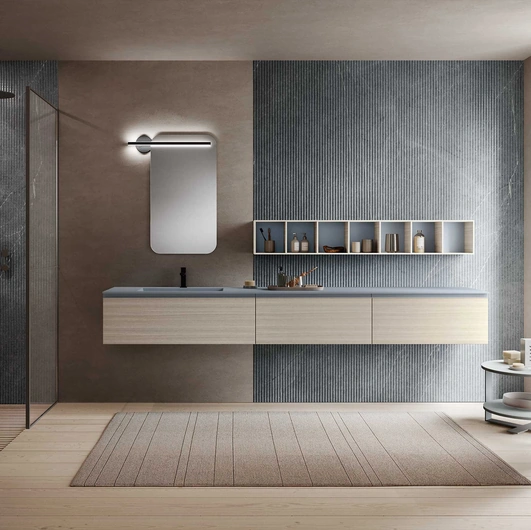 Suspended Bathroom Cabinet M1 System 136 by Baxar