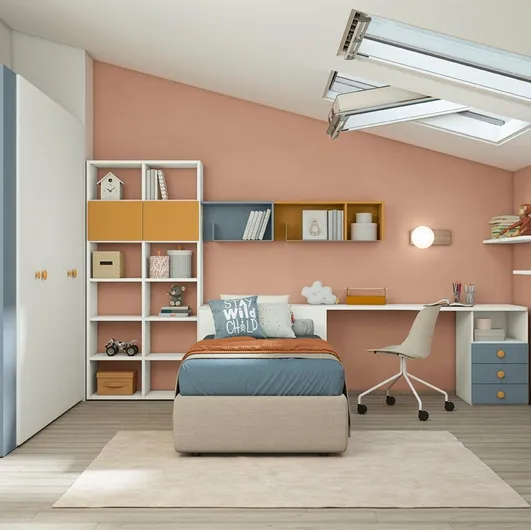 Volo Kid C001 children's bedroom by Colombini Casa.