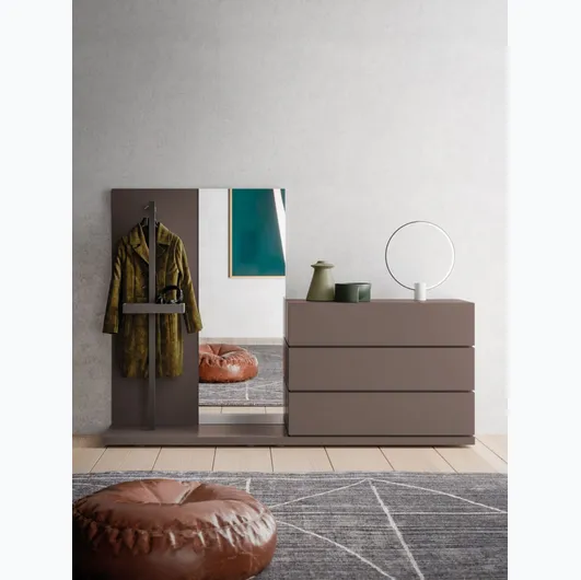 Dresser Composition with Orme coat hangers