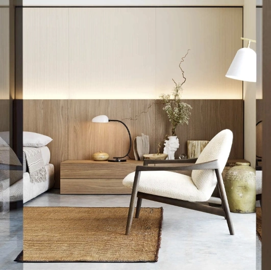 Easy System nightstand in Novamobili oak