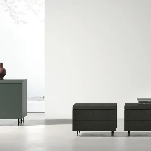 Night Morpheus Group in lacquered or wooden finish by Tomasella.