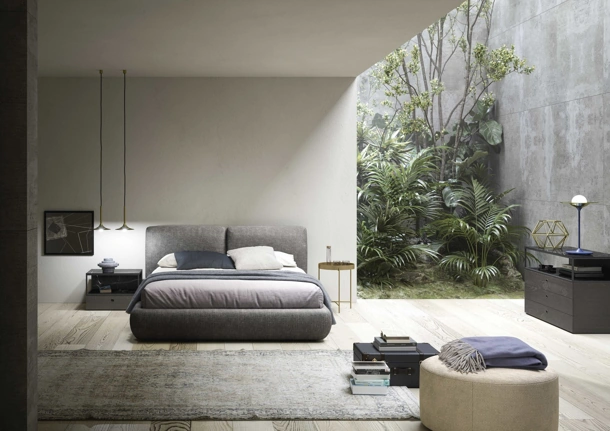 Square Night Group in glossy lacquer by Novamobili
