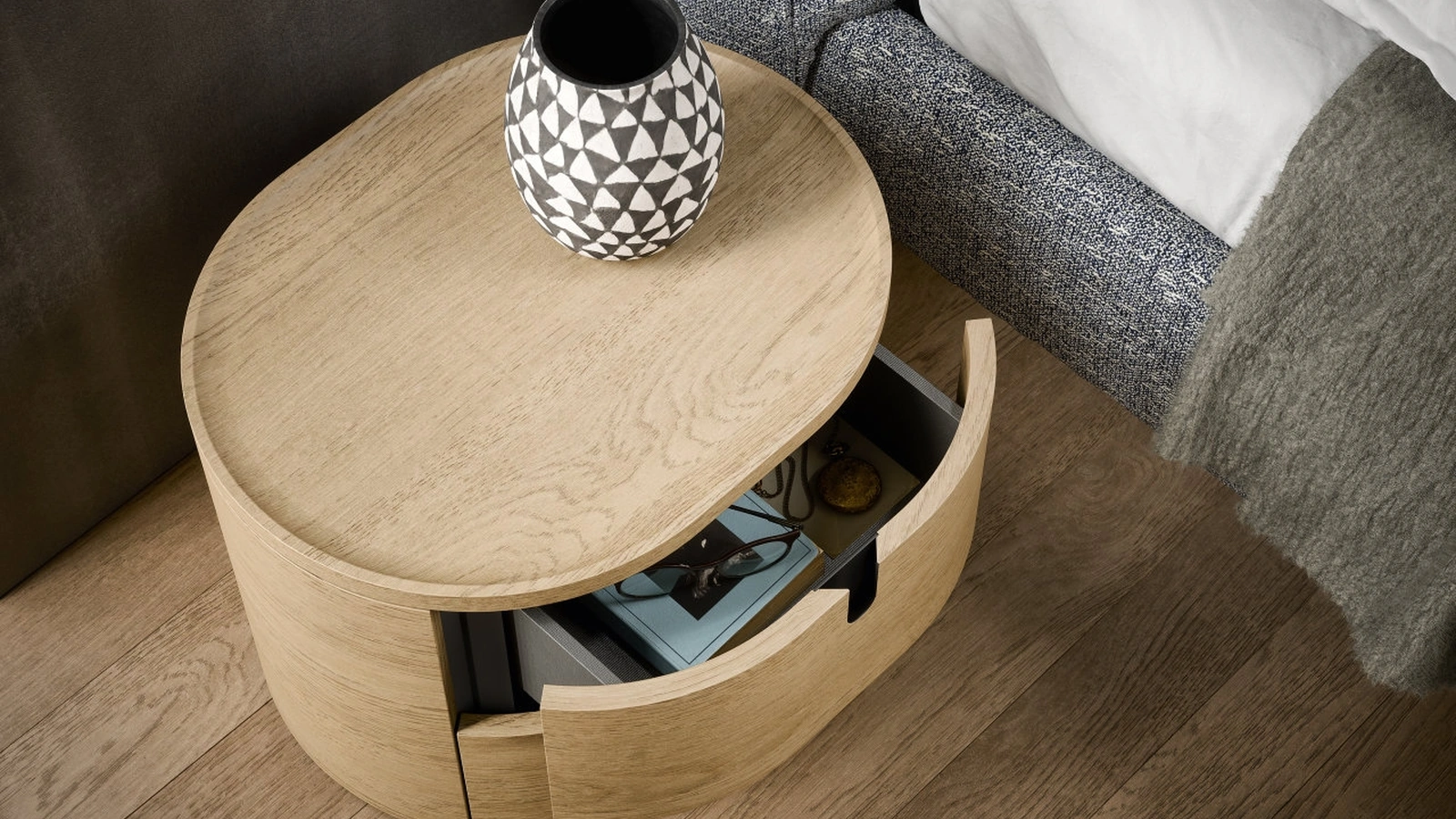 Vesta Nightstand by Novamobili