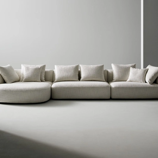 Aldebaran sofa with chaise lounge by Bonaldo