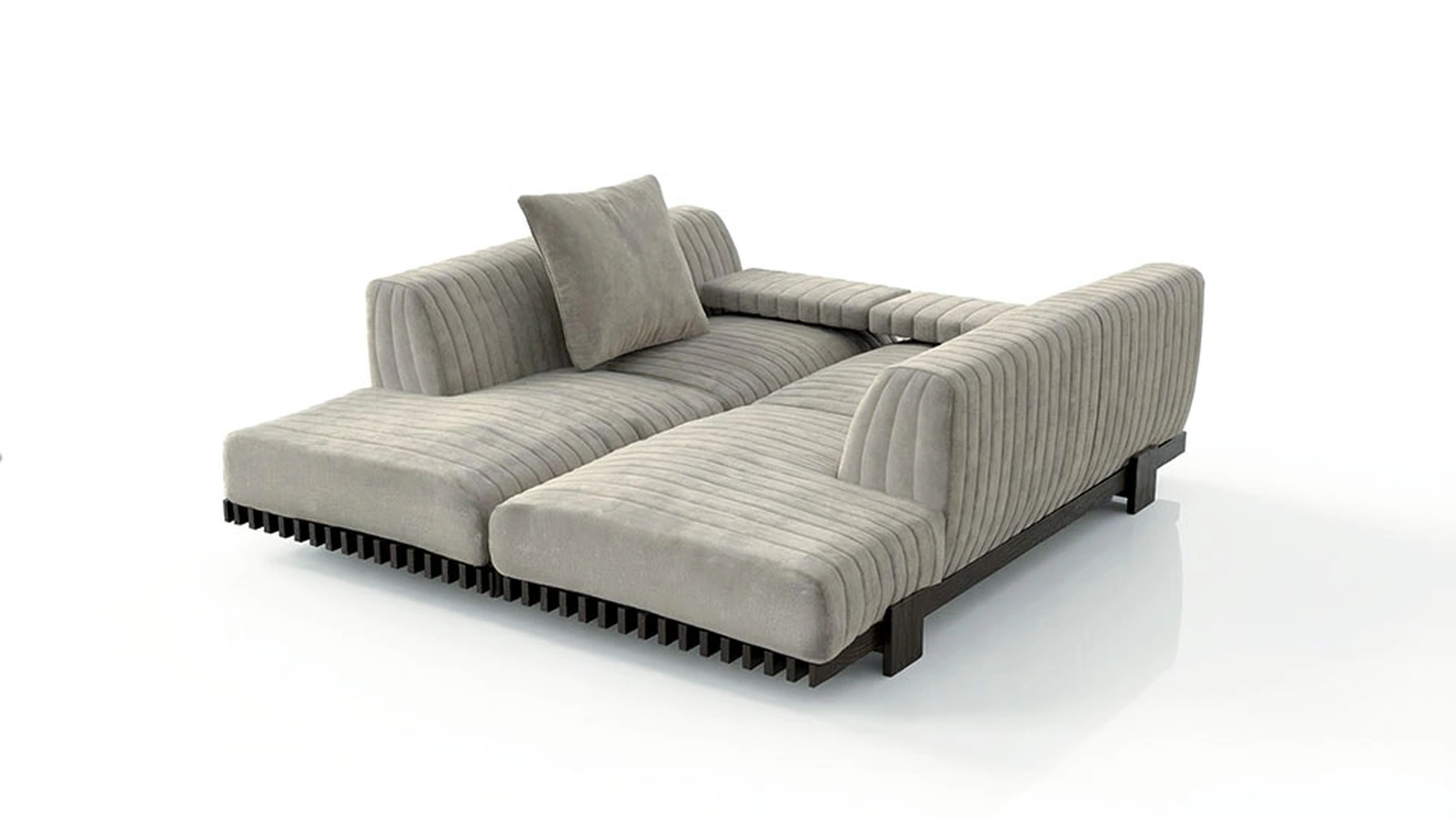 Upholstered fabric sofa bed by Alivar