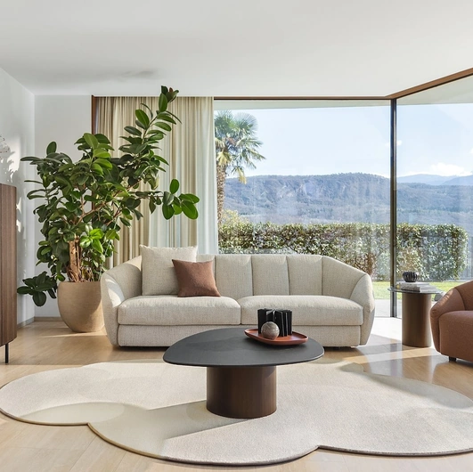 Linear sofa Jill by Calligaris