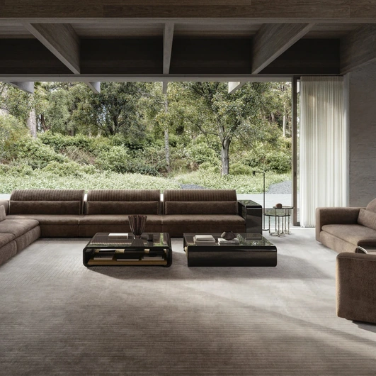 Julian upholstered fabric sofa by Molteni & C