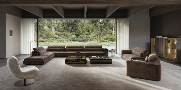 Julian upholstered fabric sofa by Molteni & C