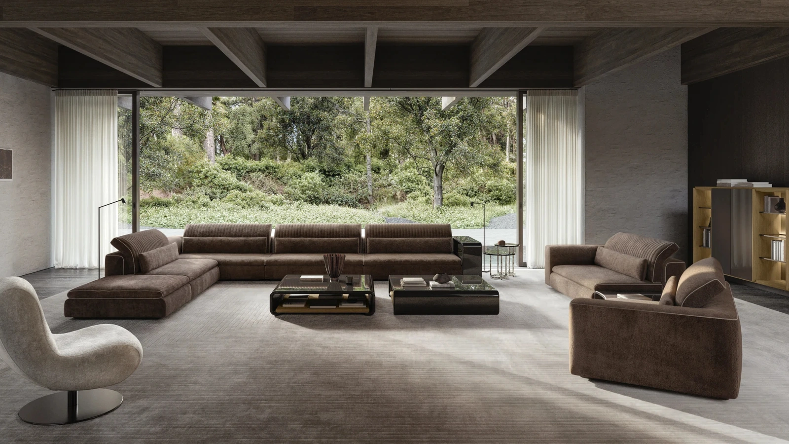 Julian upholstered fabric sofa by Molteni & C