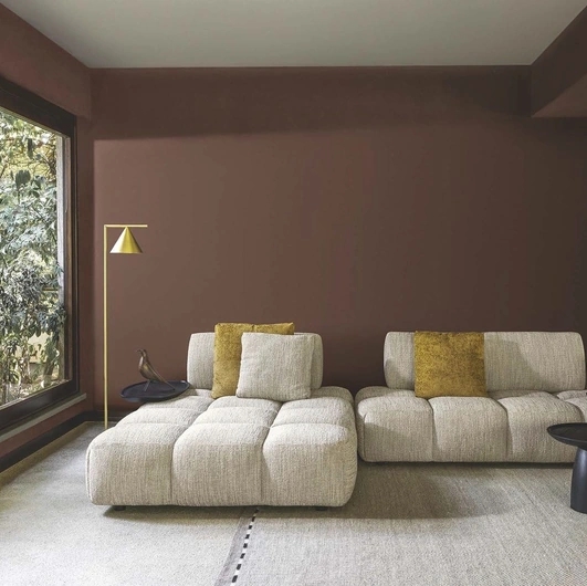 Qubik sofa with chaise lounge by Flexteam
