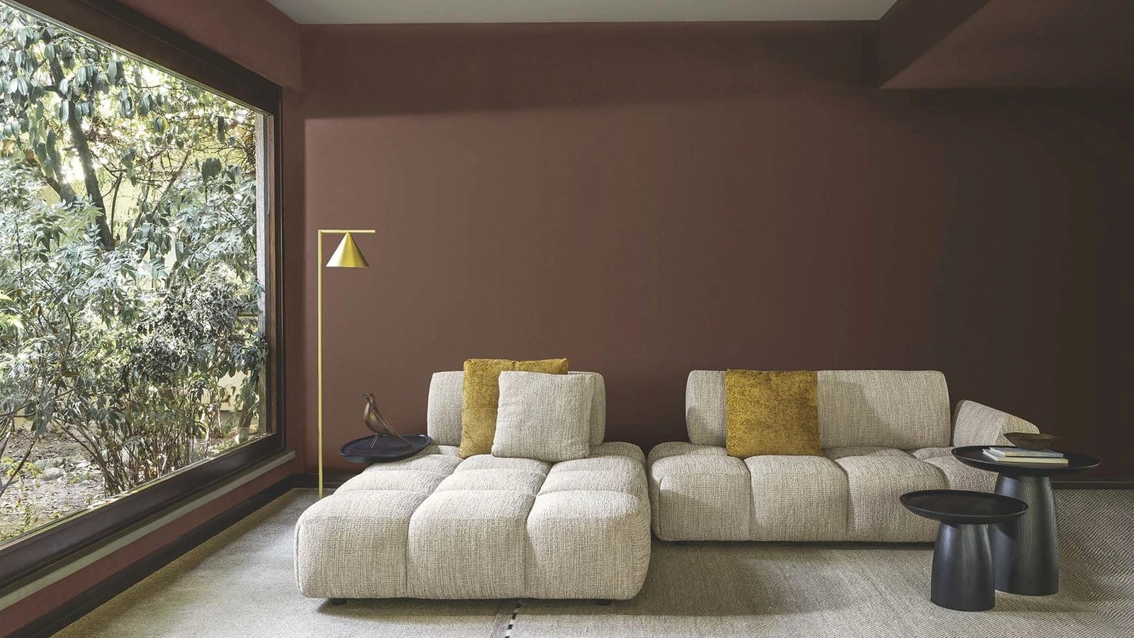 Qubik sofa with chaise lounge by Flexteam