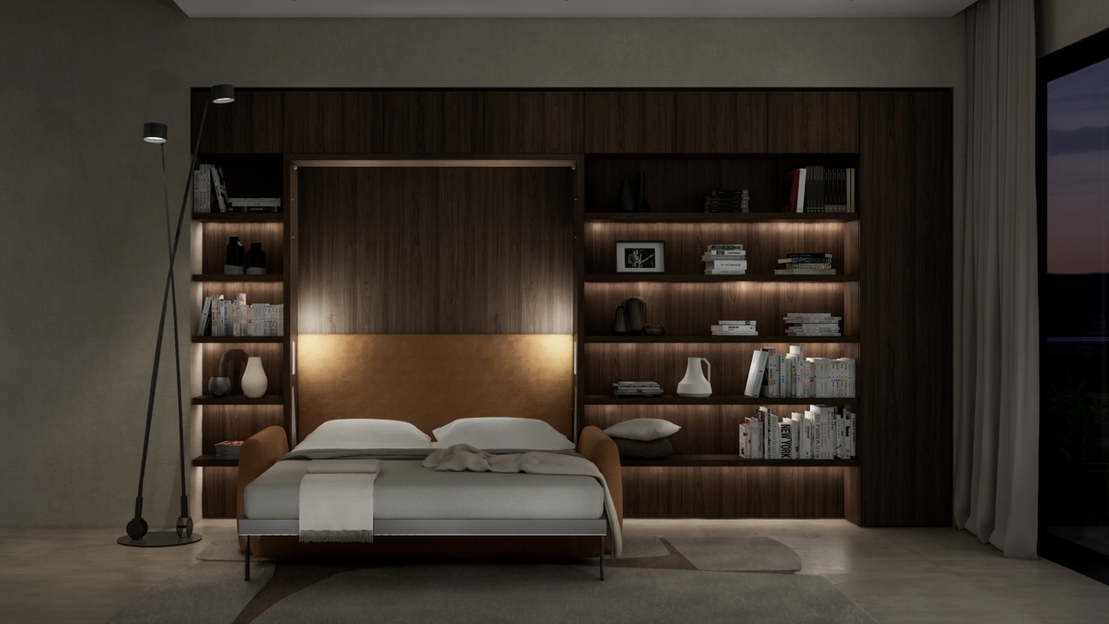 Minerva 01 wall bed by Clei