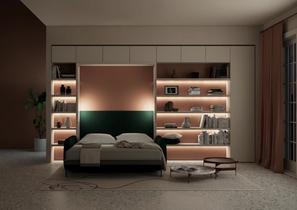 Minerva 03 wall bed by Clei
