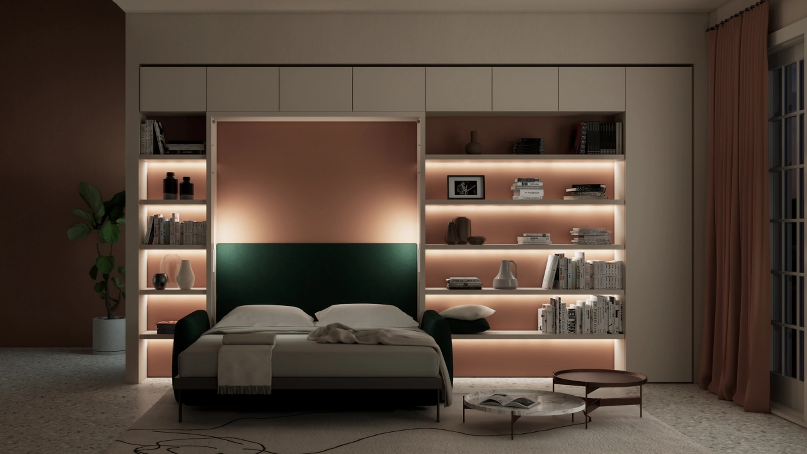 Minerva 03 wall bed by Clei