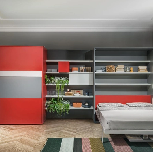 Penelope 2 Dining Murphy Bed by Clei