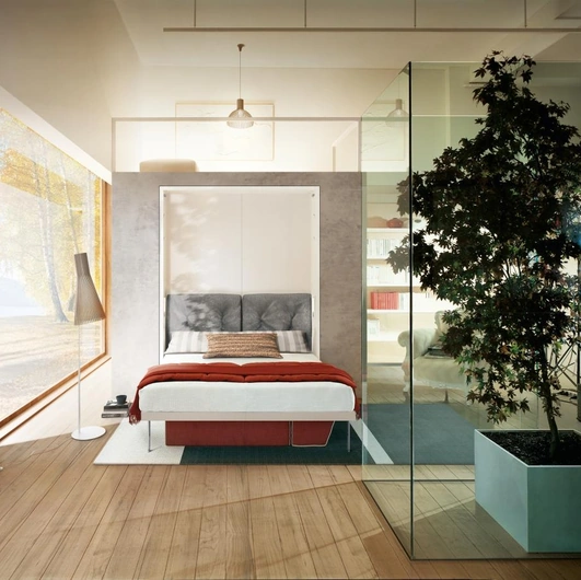 Penelope 2 Standard Murphy Bed by Clei
