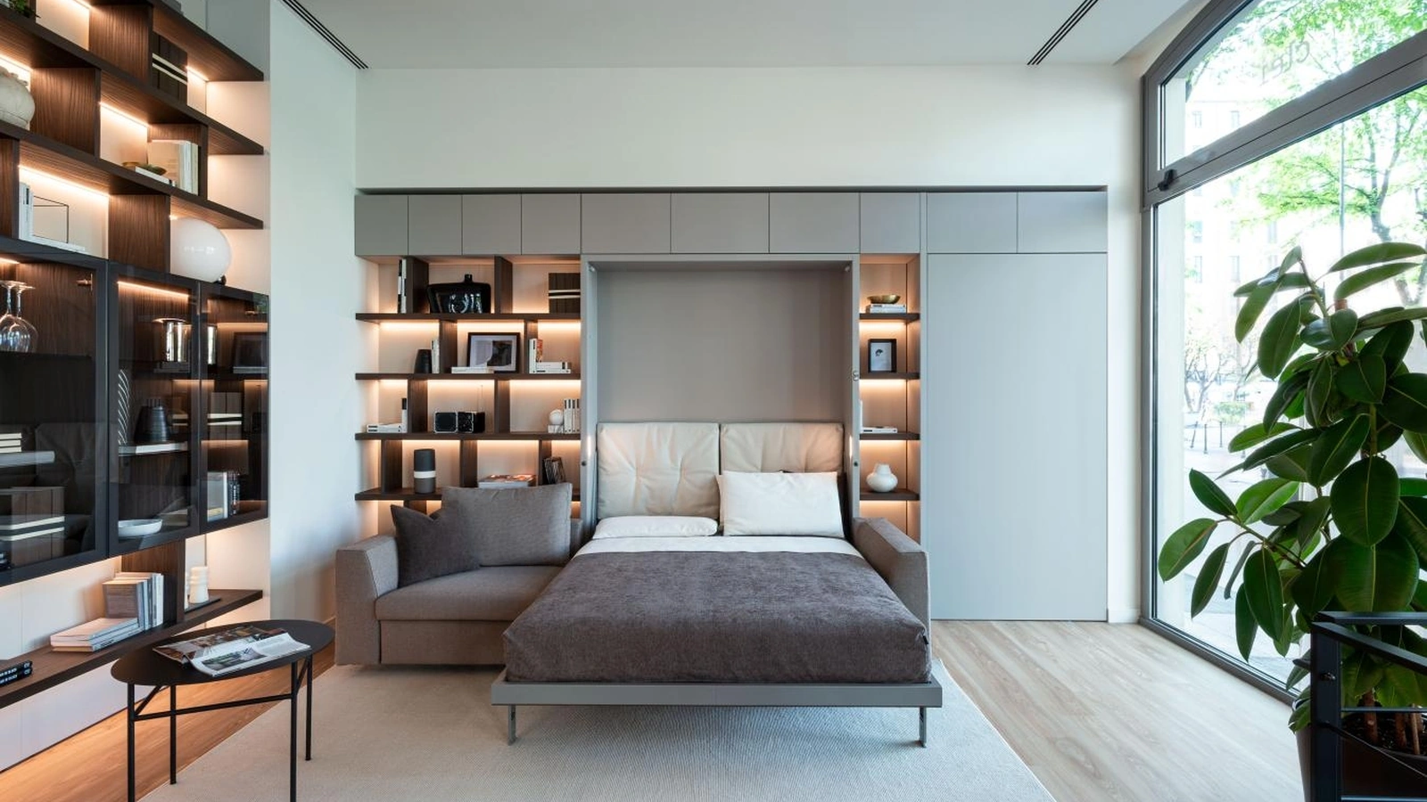 Tonale 01 wall bed by Clei