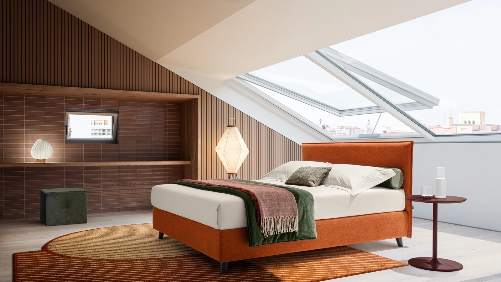 Bed with storage box Agata by Twils