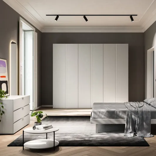 Bed with headboard Contra Night 02 by Orme