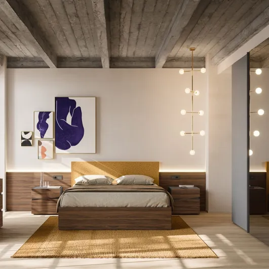 Bed with upholstered headboard Gap Night 15 by Orme