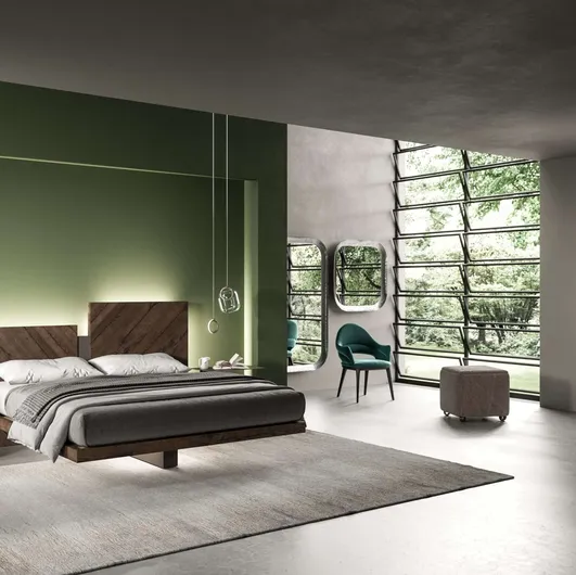 Nazarè storage bed by Ozzio