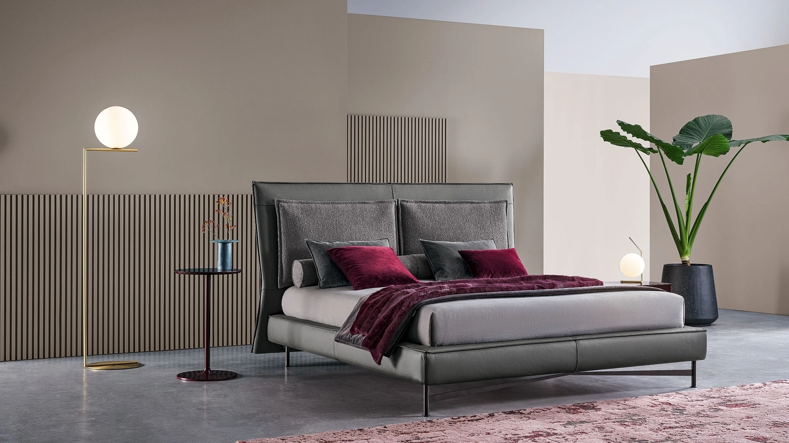 Bed with headboard SP2802 Low by Twils