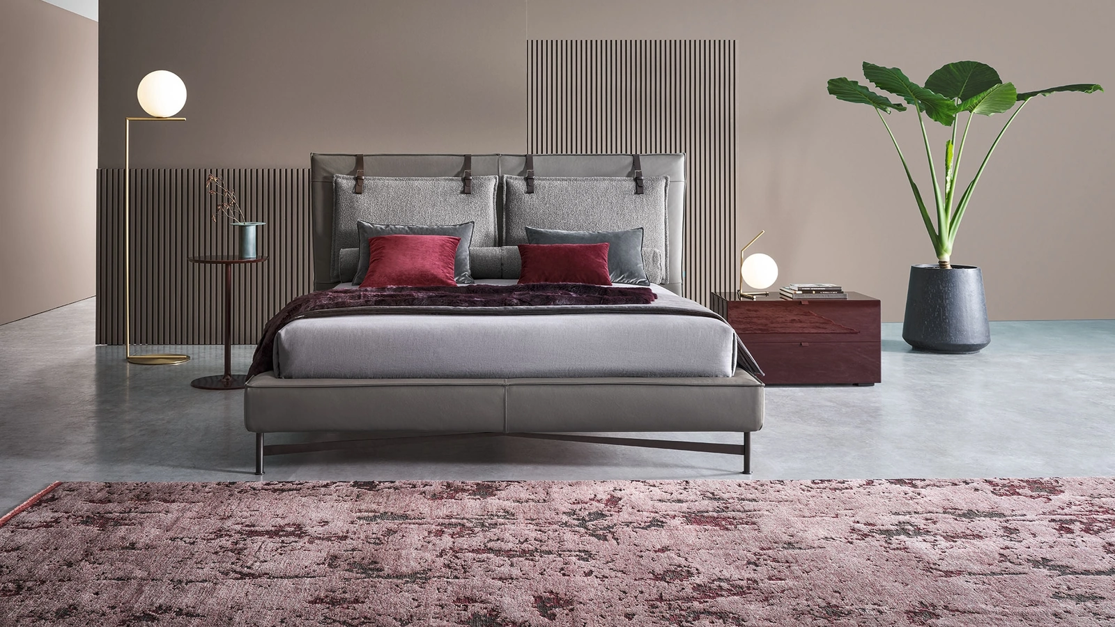 Bed with headboard SP2802 Low by Twils