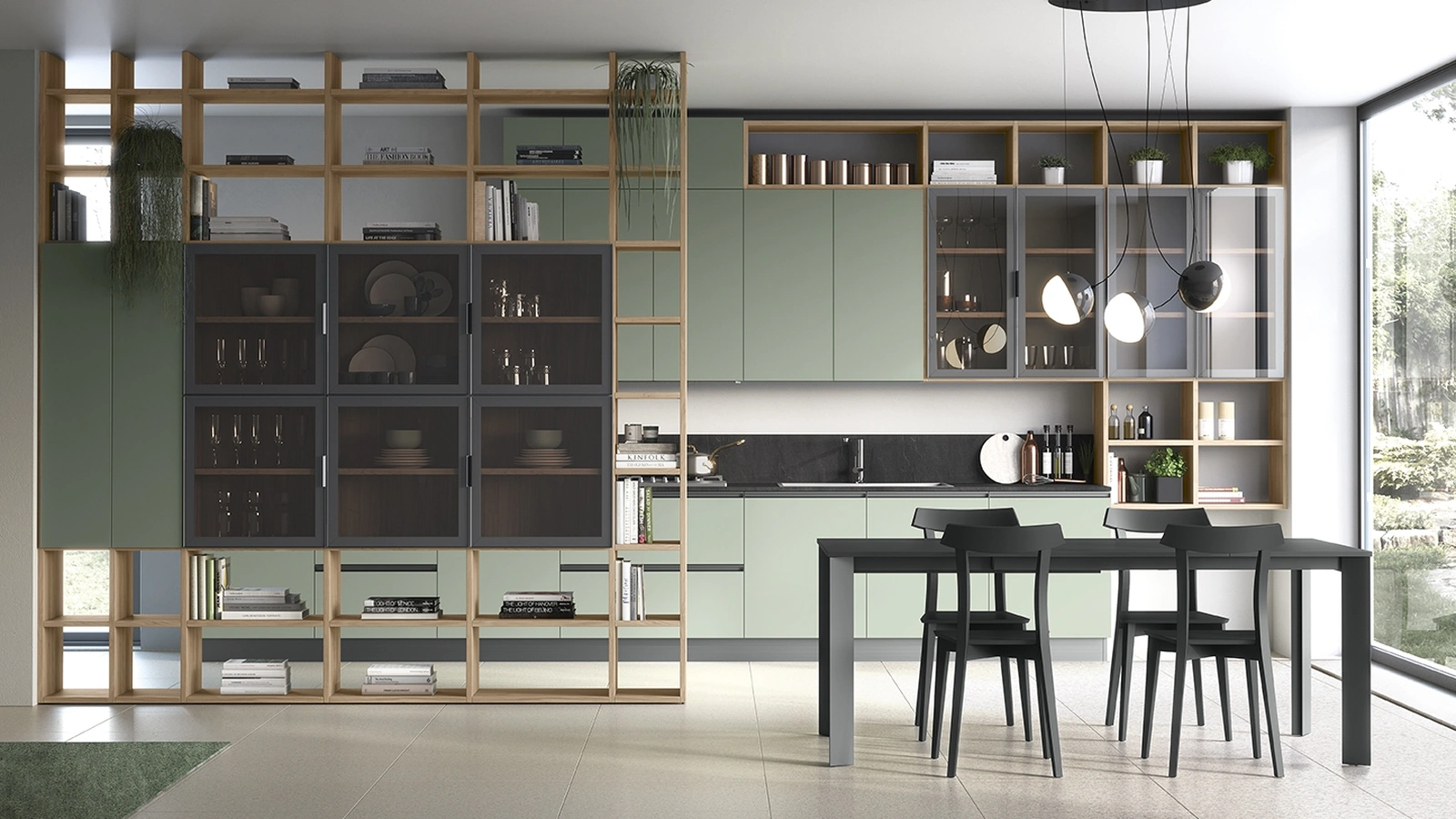 Golf Infinity U07 Bookcase by Colombini Casa