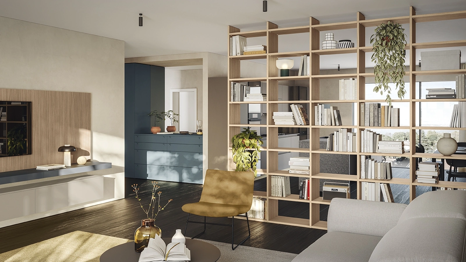 Golf Infinity A103 Bookcase by Colombini Casa