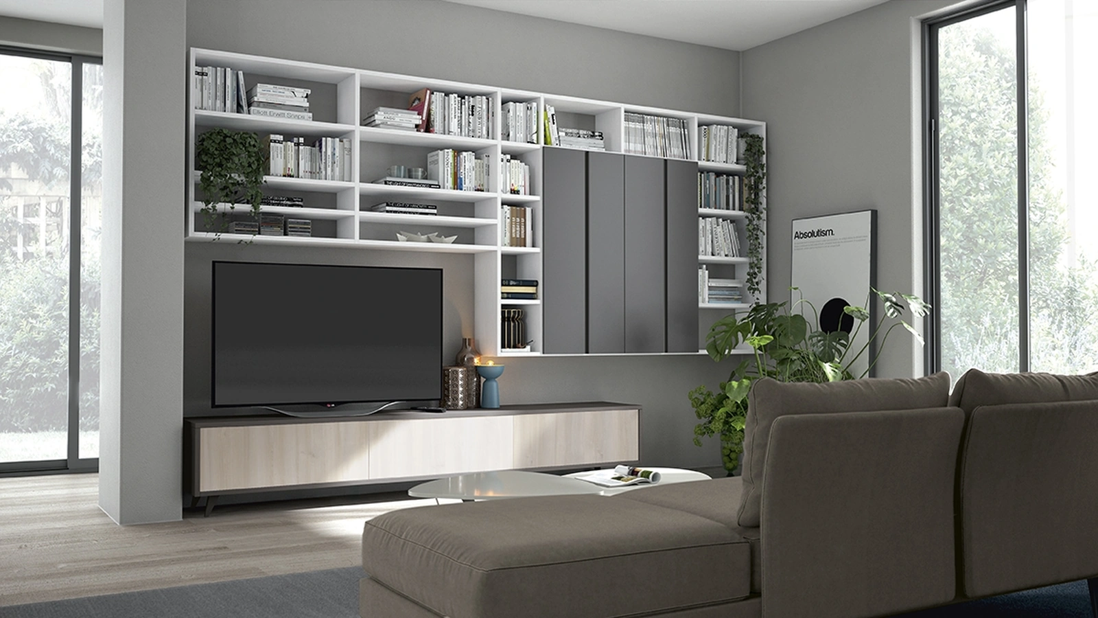Golf Infinity A107 Bookcase by Colombini Casa