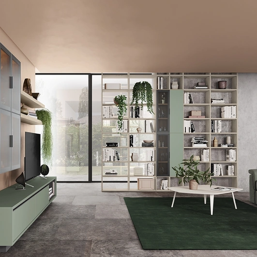 Golf Infinity U09 Bookcase by Colombini Casa