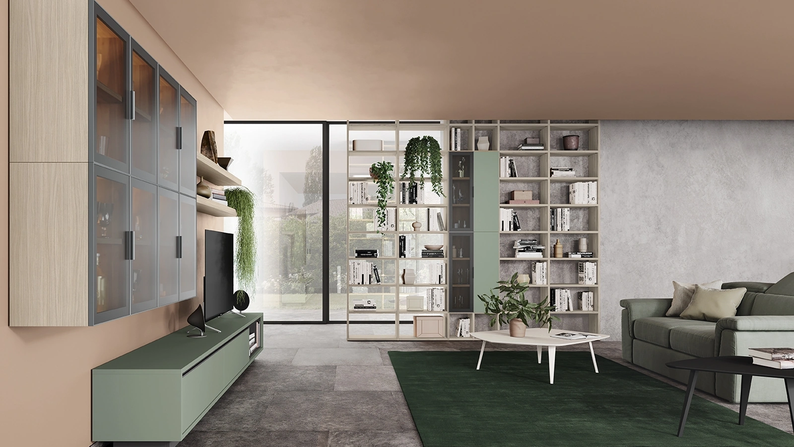 Golf Infinity U09 Bookcase by Colombini Casa