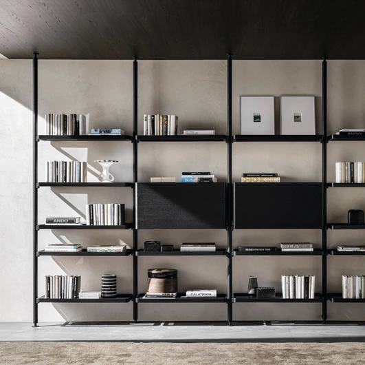 Hector bookcase in wood by Molteni & C