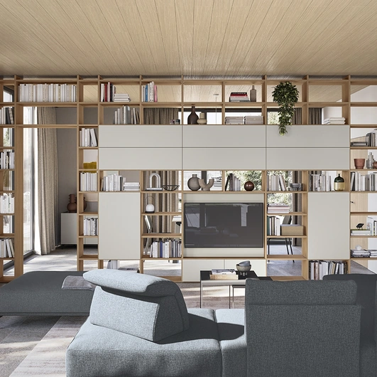 Infinity L118 Bookcase by Colombini Casa