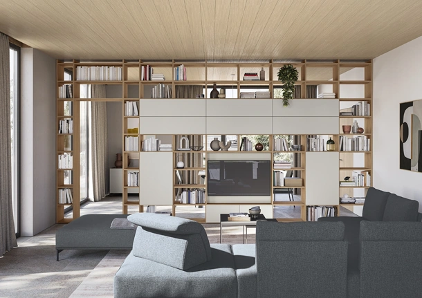 Infinity L118 Bookcase by Colombini Casa