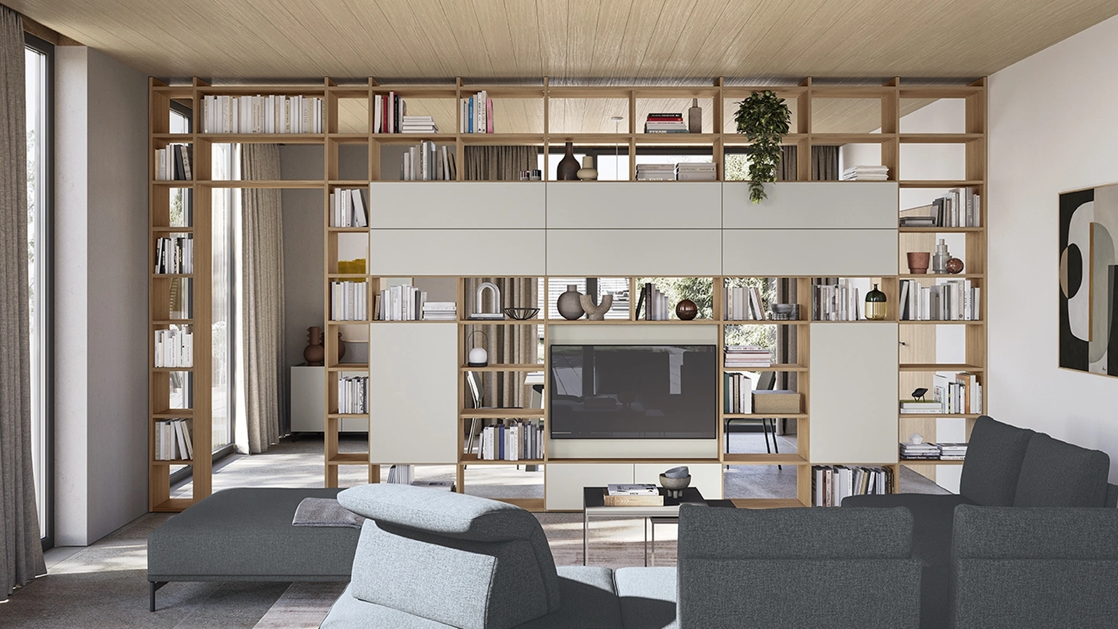 Infinity L118 Bookcase by Colombini Casa