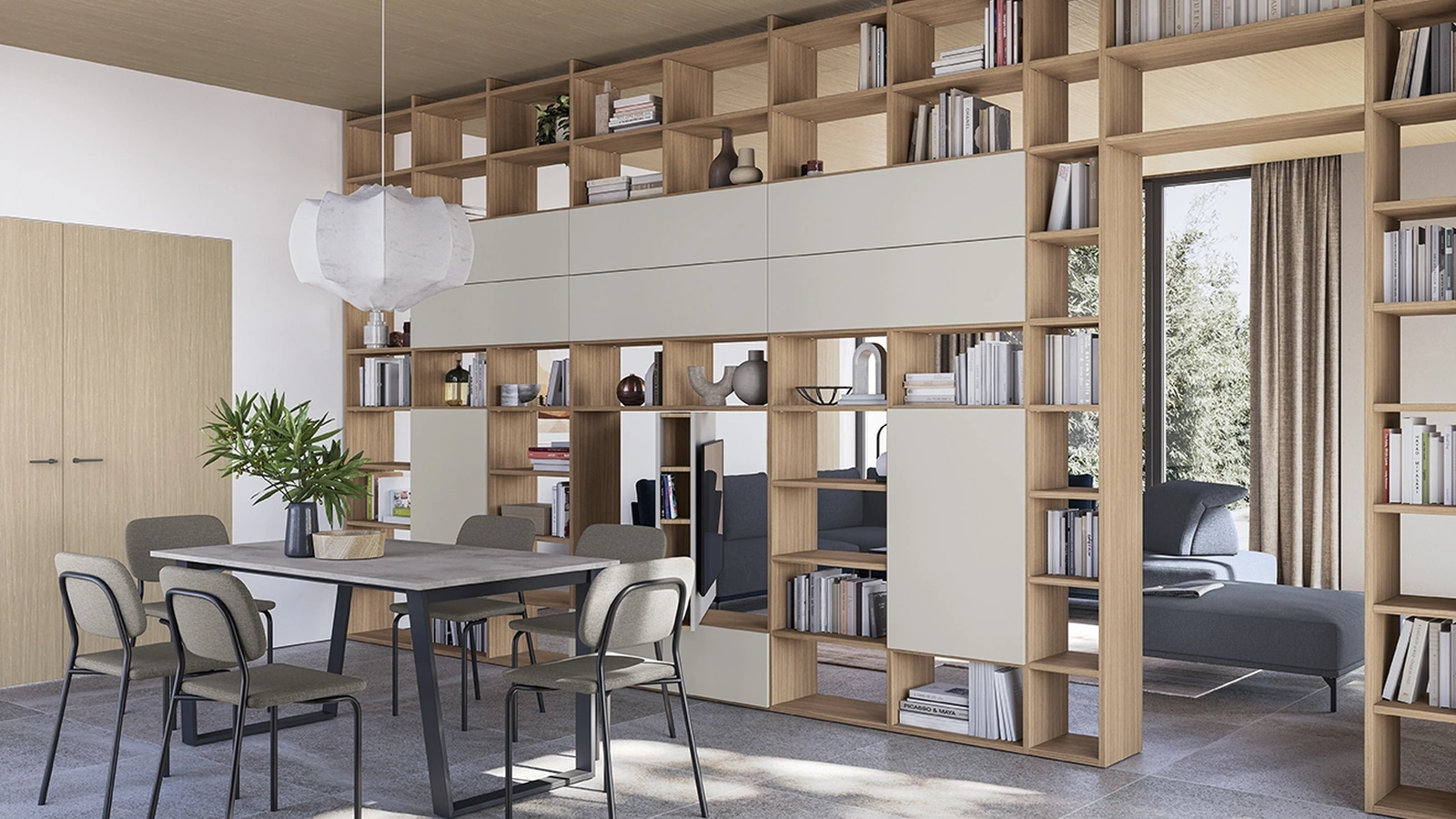Infinity L118 Bookcase by Colombini Casa