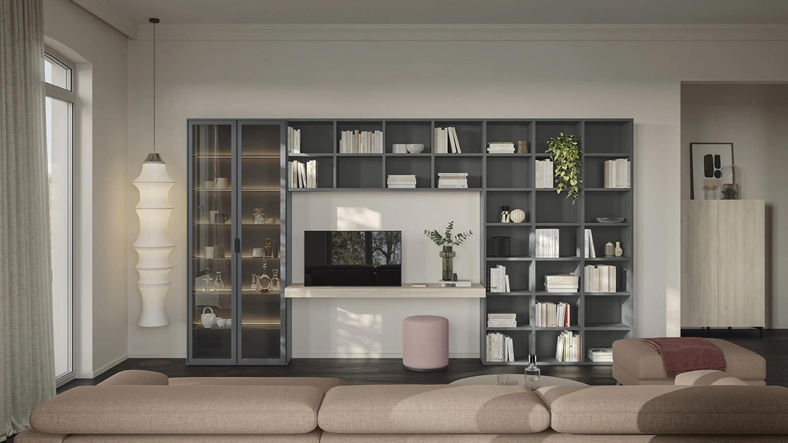 Infinity L122 Bookcase by Colombini Casa