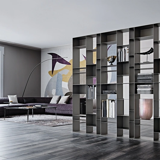 Latitude room divider bookcase by Cattelan Italia