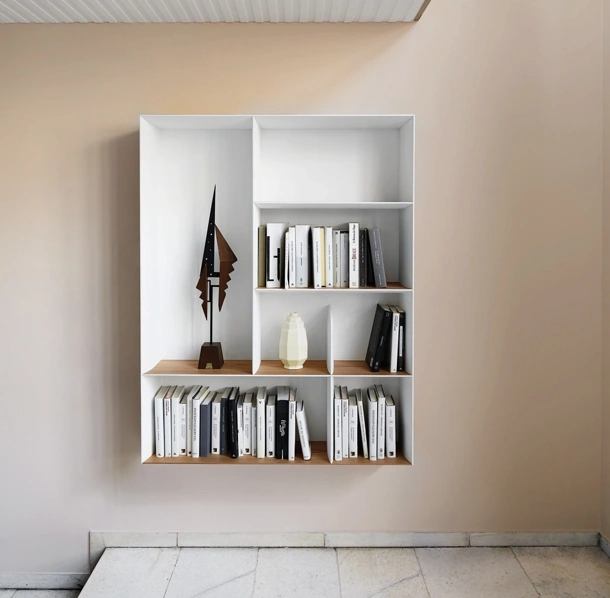 D-357-2 Wall-Mounted Bookcase by Molteni & C