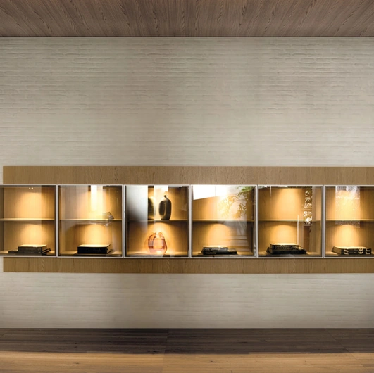 Pass-Word Grid Up Wall Unit Bookcase by Molteni & C