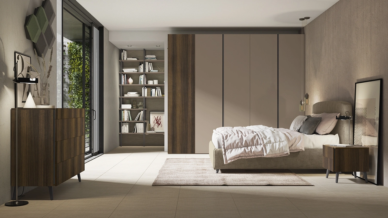 Up&Up Night&Day N31 Bookcase by Colombini Casa