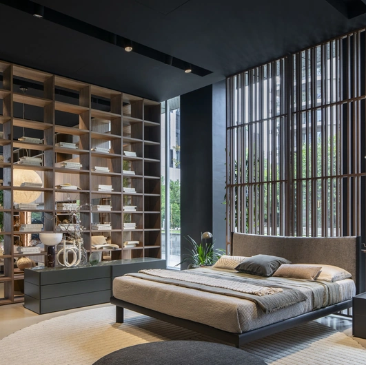 Wall 30 partition bookcase by Novamobili