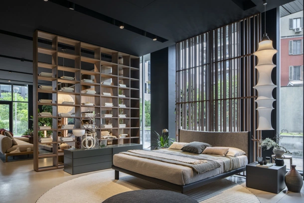 Wall 30 partition bookcase by Novamobili