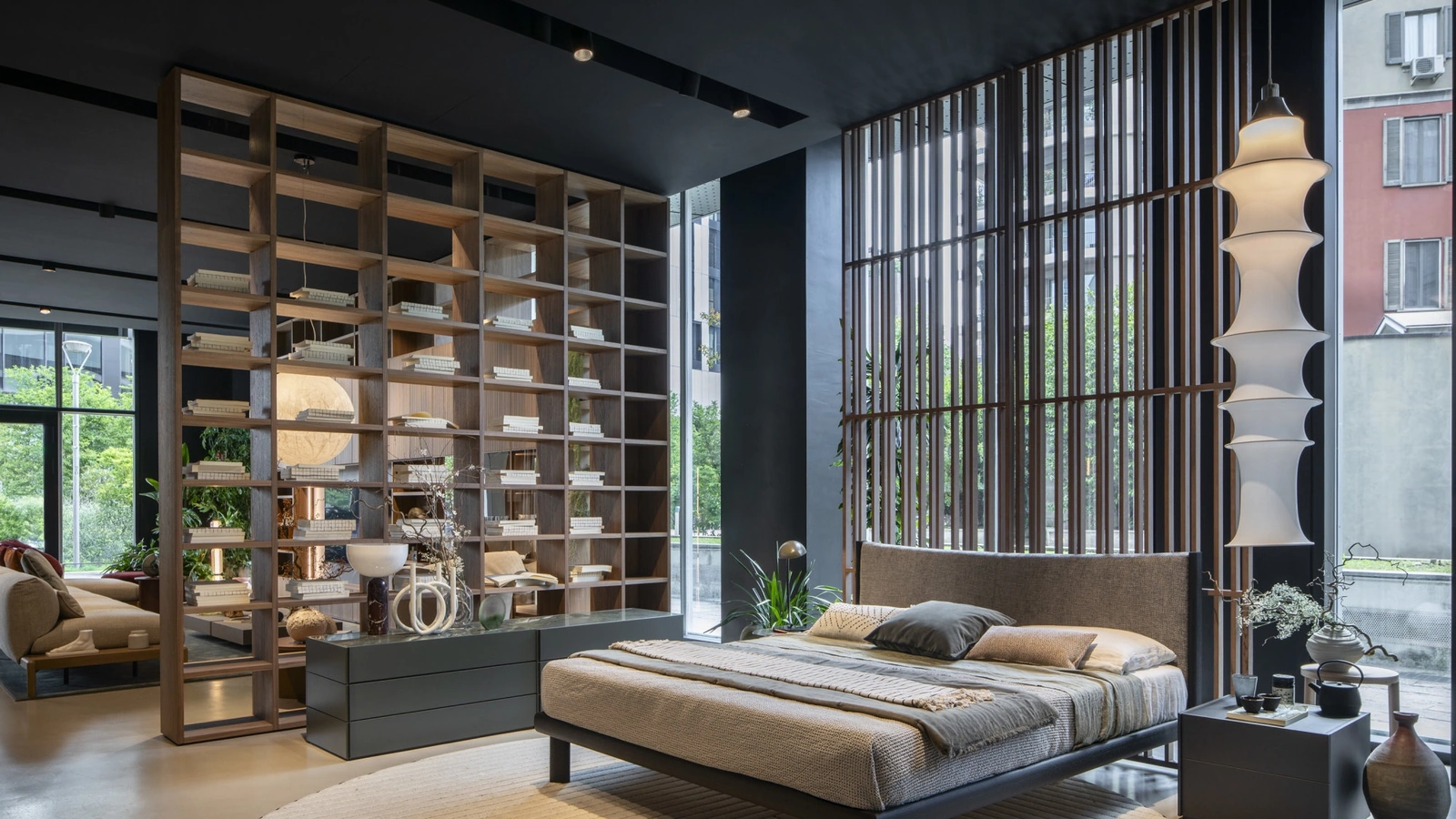 Wall 30 partition bookcase by Novamobili