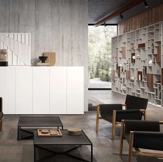 Madia Ateneo in White lacquered finish by Capo d
