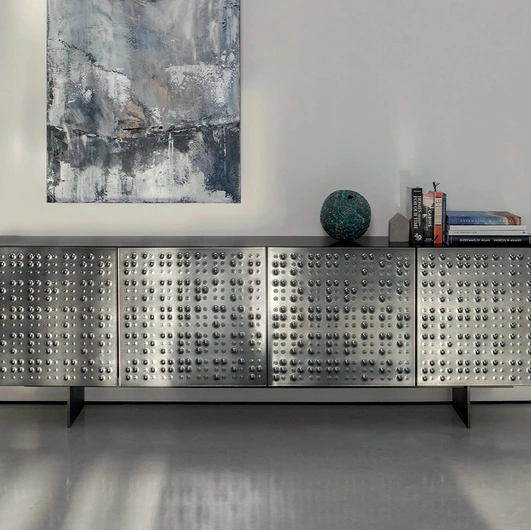 Millebolle Crystal Glass Sideboard by Tonin Casa.
