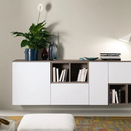 Wall-mounted sideboard Spot Irma White of S75