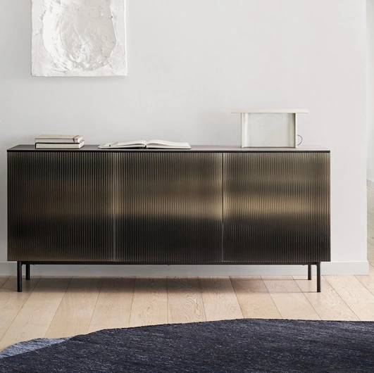 Calligaris Vertical Glass Sideboard